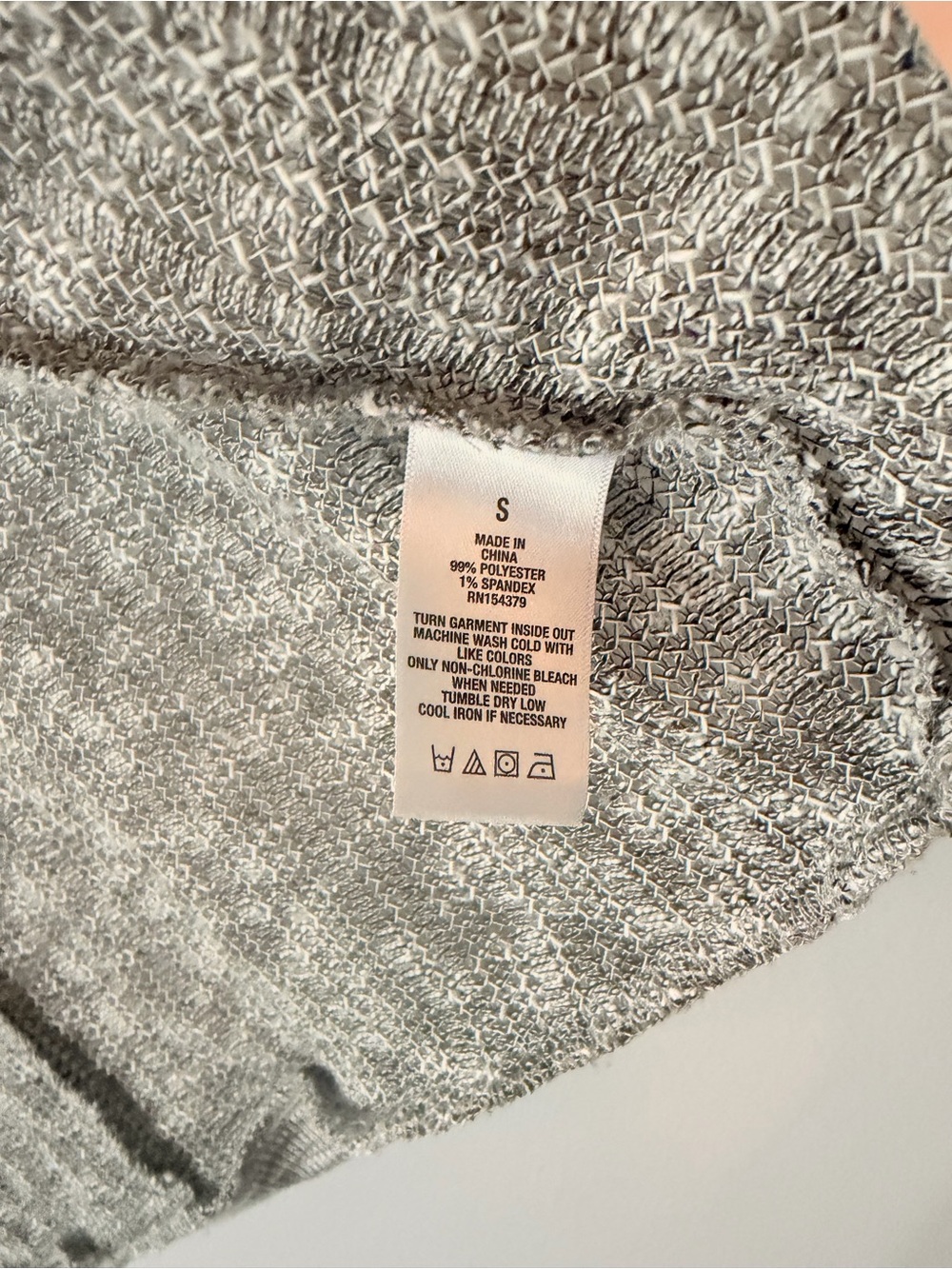 Aeropostale Light Gray Open-Front Ribbed Cardigan - Picture 5 of 5